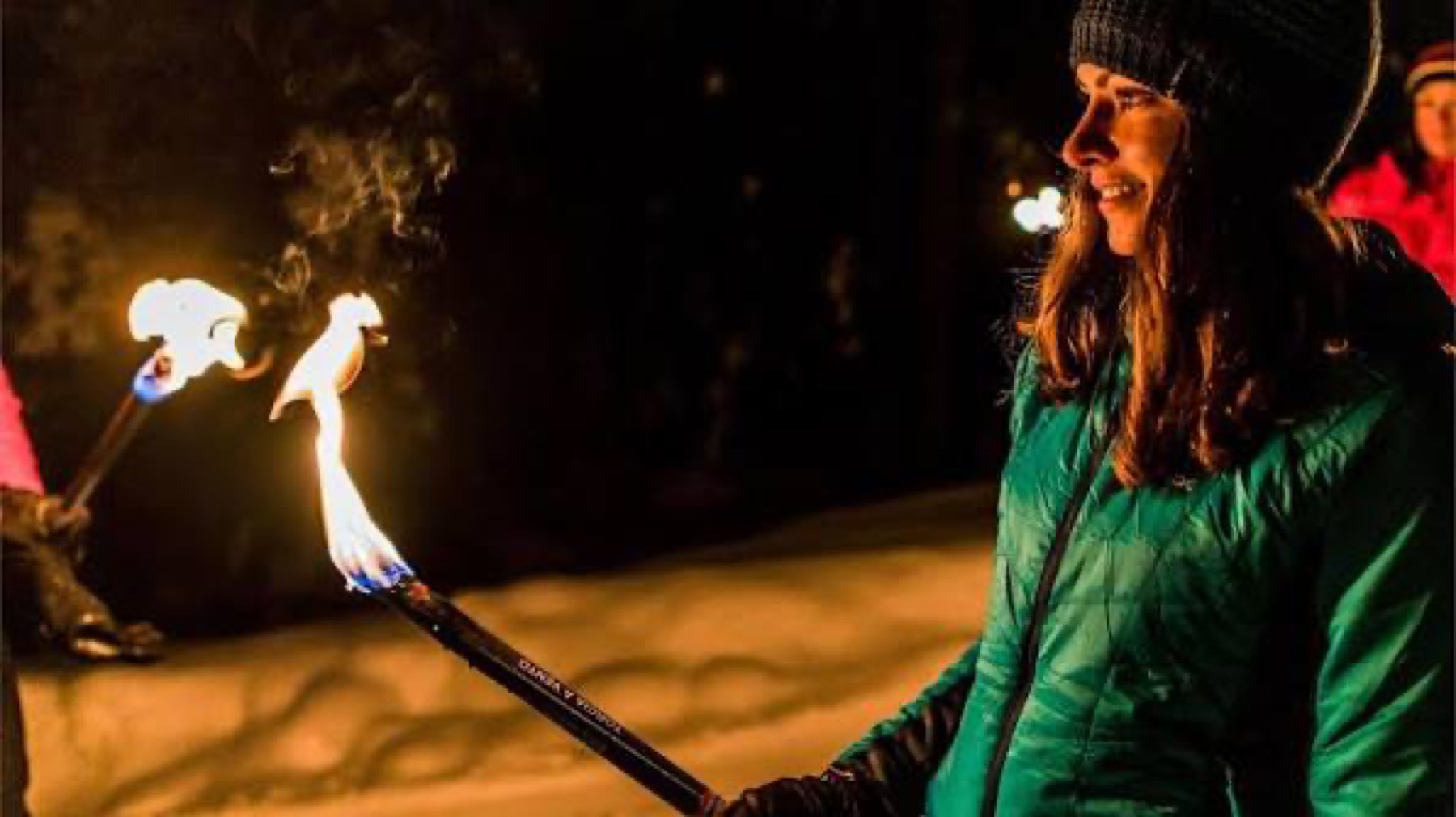 Torchlight walk after dark